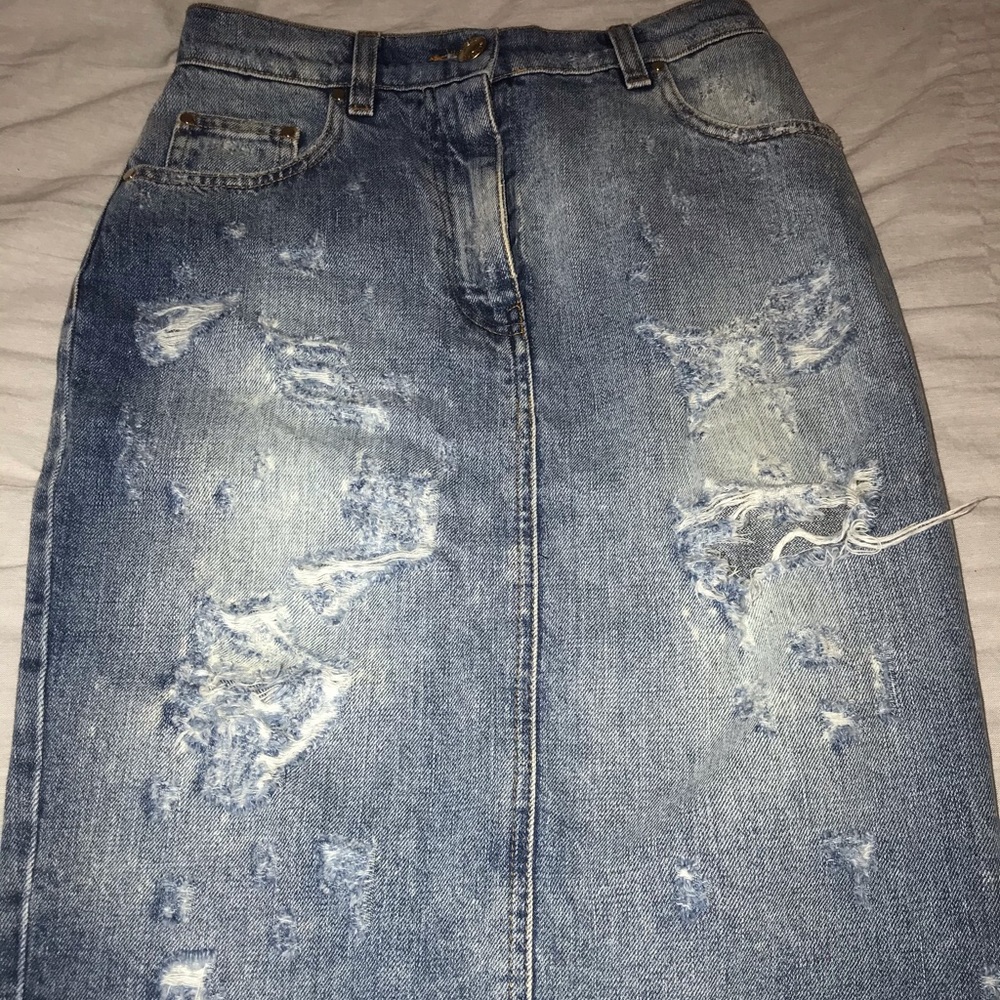 Pierre Balmain denim skirt